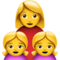 Family: Woman, Girl, Girl