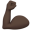 Flexed Biceps: Dark Skin Tone