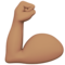 Flexed Biceps: Medium Skin Tone