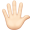 Hand with Fingers Splayed: Light Skin Tone