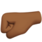 Left-Facing Fist: Medium-Dark Skin Tone