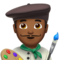 Man Artist: Medium-Dark Skin Tone
