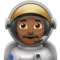 Man Astronaut: Medium-Dark Skin Tone