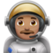 Man Astronaut: Medium Skin Tone