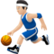 Man Bouncing Ball: Light Skin Tone