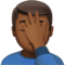 Man Facepalming: Medium-Dark Skin Tone