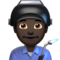 Man Factory Worker: Dark Skin Tone
