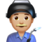 Man Factory Worker: Medium-Light Skin Tone