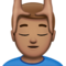 Man Getting Massage: Medium Skin Tone