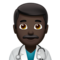 Man Health Worker: Dark Skin Tone