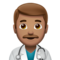 Man Health Worker: Medium Skin Tone