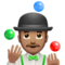 Man Juggling: Medium Skin Tone