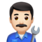 Man Mechanic: Light Skin Tone