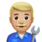 Man Mechanic: Medium-Light Skin Tone