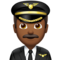 Man Pilot: Medium-Dark Skin Tone