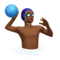 Man Playing Water Polo: Medium-Dark Skin Tone