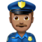 Man Police Officer: Medium Skin Tone