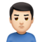 Man Pouting: Light Skin Tone