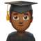 Man Student: Medium-Dark Skin Tone