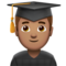Man Student: Medium Skin Tone