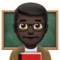 Man Teacher: Dark Skin Tone