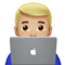 Man Technologist: Medium-Light Skin Tone