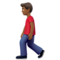 Man Walking: Medium-Dark Skin Tone