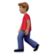 Man Walking: Medium Skin Tone