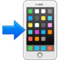 Mobile Phone with Arrow