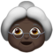 Old Woman: Dark Skin Tone