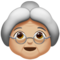 Old Woman: Medium-Light Skin Tone