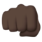 Oncoming Fist: Dark Skin Tone