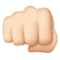 Oncoming Fist: Light Skin Tone