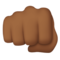 Oncoming Fist: Medium-Dark Skin Tone