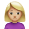 Person Frowning: Medium-Light Skin Tone