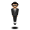 Person in Suit Levitating: Medium-Light Skin Tone
