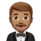 Person in Tuxedo: Medium Skin Tone