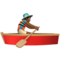 Person Rowing Boat: Medium-Dark Skin Tone