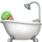 Person Taking Bath: Medium Skin Tone