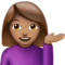 Person Tipping Hand: Medium Skin Tone