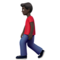 Person Walking: Dark Skin Tone