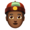 Person with Skullcap: Medium-Dark Skin Tone