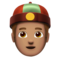 Person with Skullcap: Medium Skin Tone
