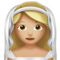Person with Veil: Medium-Light Skin Tone