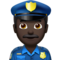 Police Officer: Dark Skin Tone
