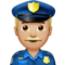 Police Officer: Medium-Light Skin Tone