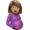 Pregnant Woman: Medium Skin Tone