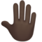 Raised Back of Hand: Dark Skin Tone
