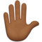 Raised Hand: Medium-Dark Skin Tone
