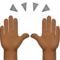 Raising Hands: Medium-Dark Skin Tone